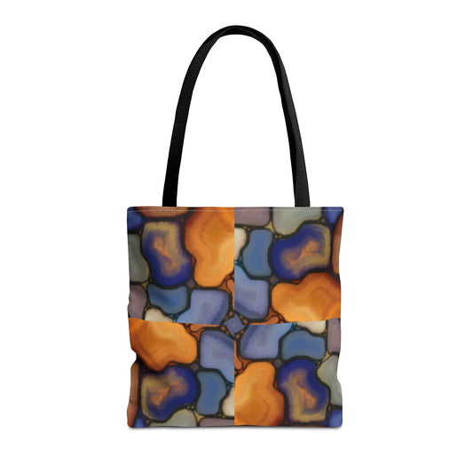 Sunset Stone Mosaic Tote Bag