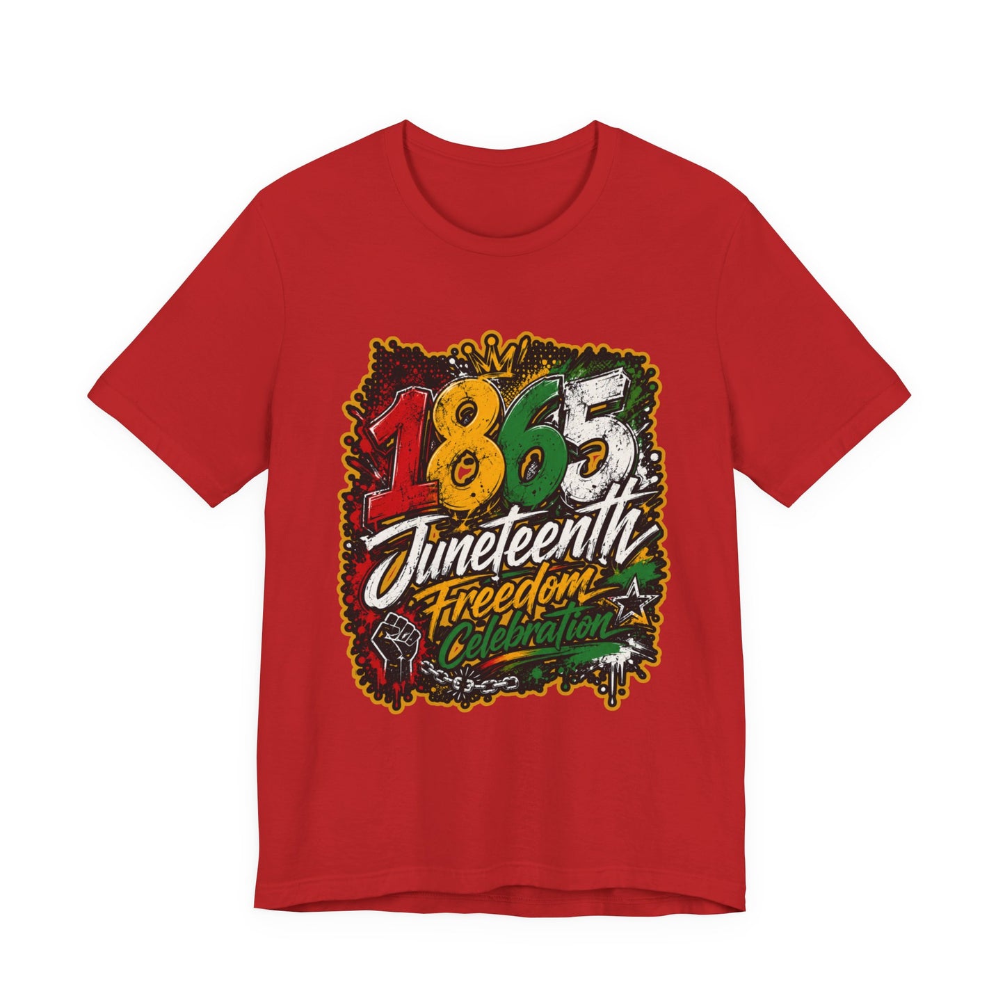 Juneteenth 1865 Freedom Celebration Graphic T-Shirt