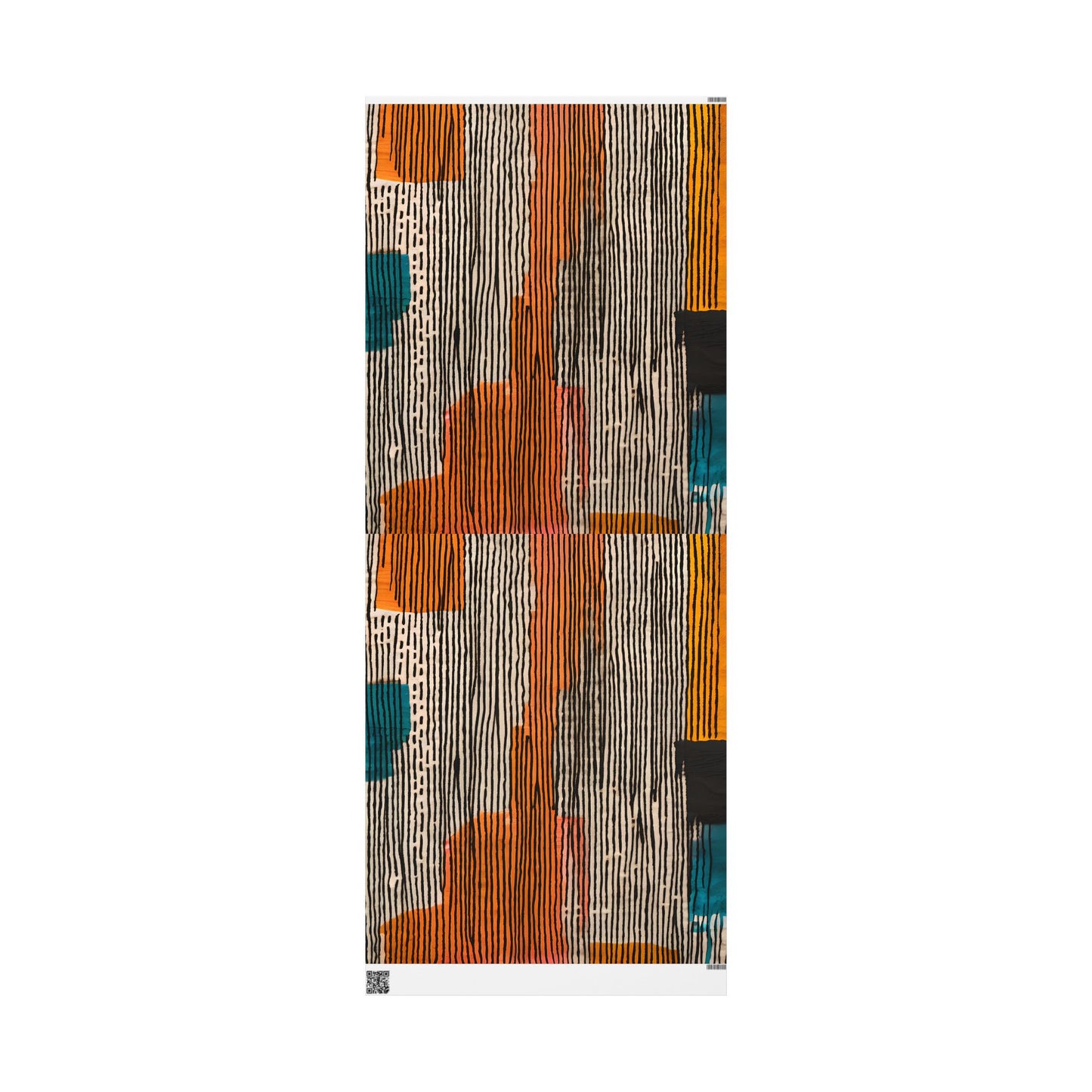 Multicolor Abstract Tribal Stripes Wrapping Paper