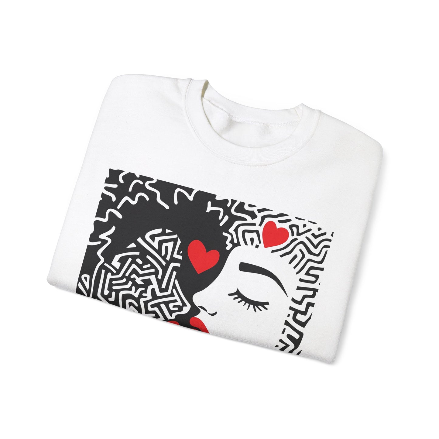 Labyrinth of Love Crewneck Sweatshirt - Couples Gift, Valentine's Day