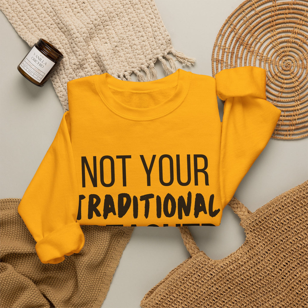 Not Your Traditional Preacher Sweatshirt — Christian Faith Crewneck