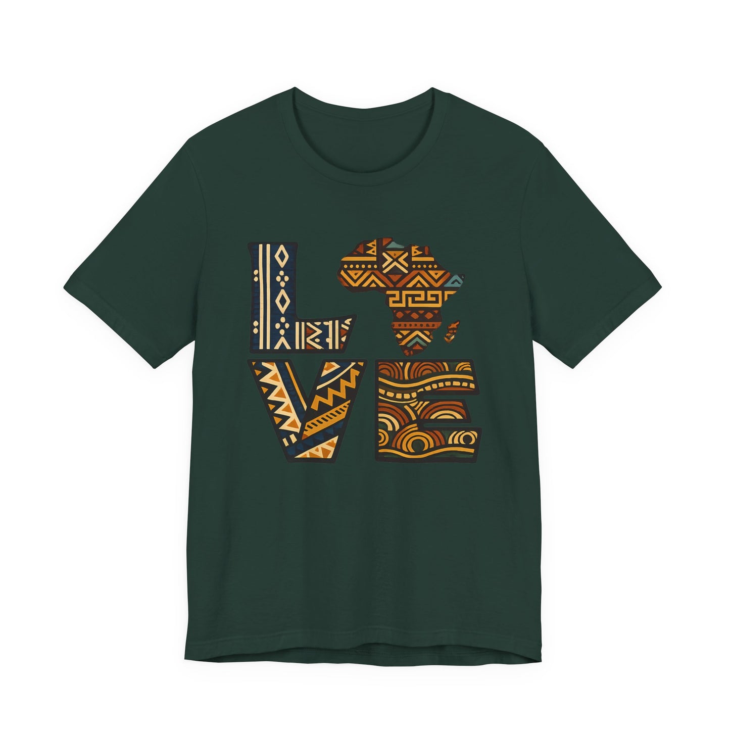 Love Africa T-Shirt — Tribal Pattern Africa Heart Tee
