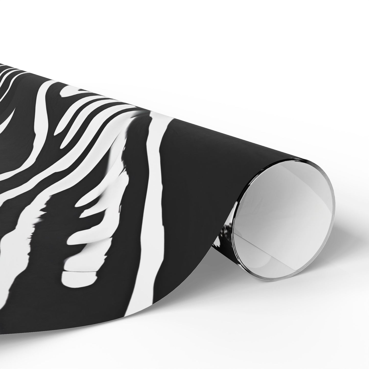 Bold Abstract Black & White Wrapping Paper – Tribal Line Art