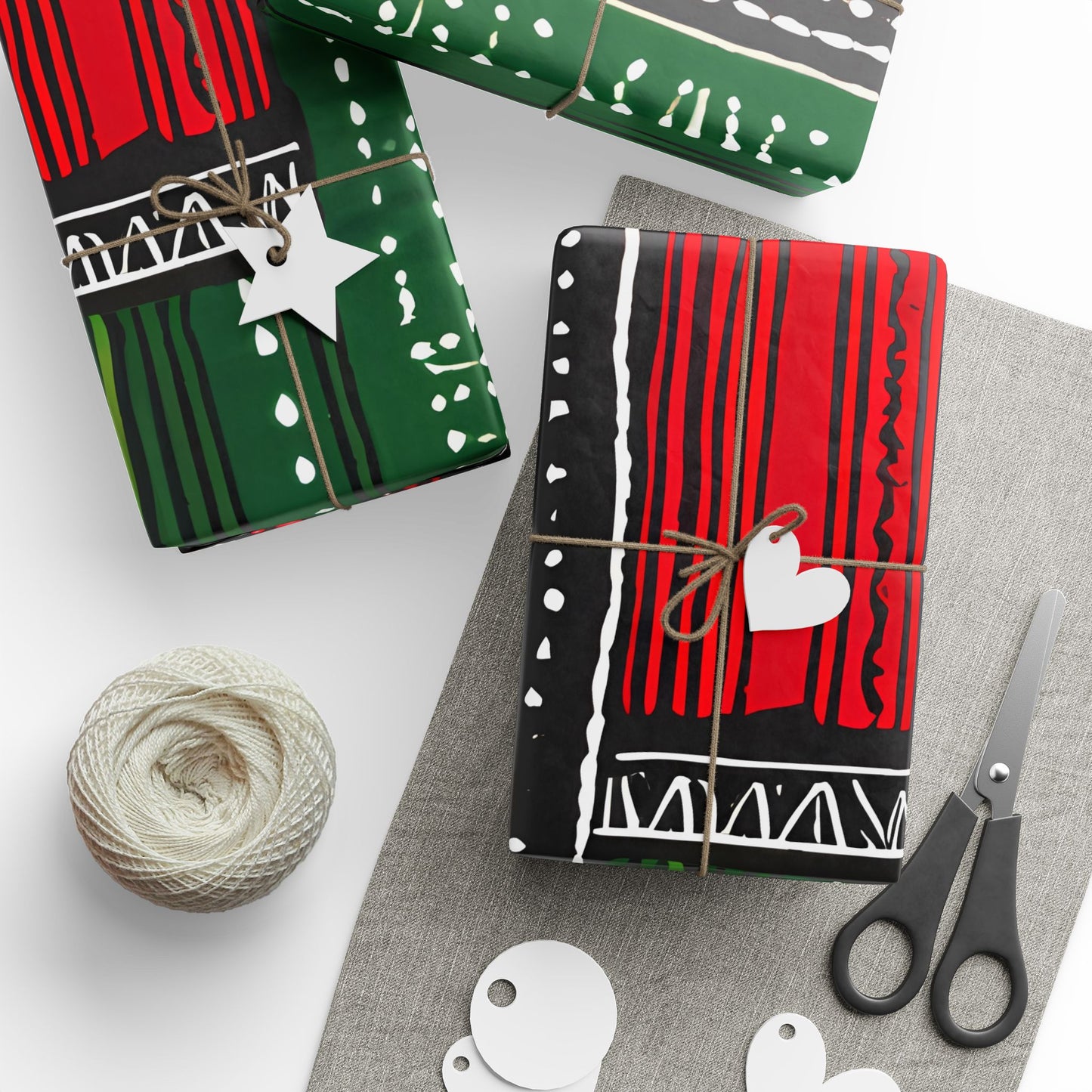 Festive Kente-Inspired Wrapping Paper