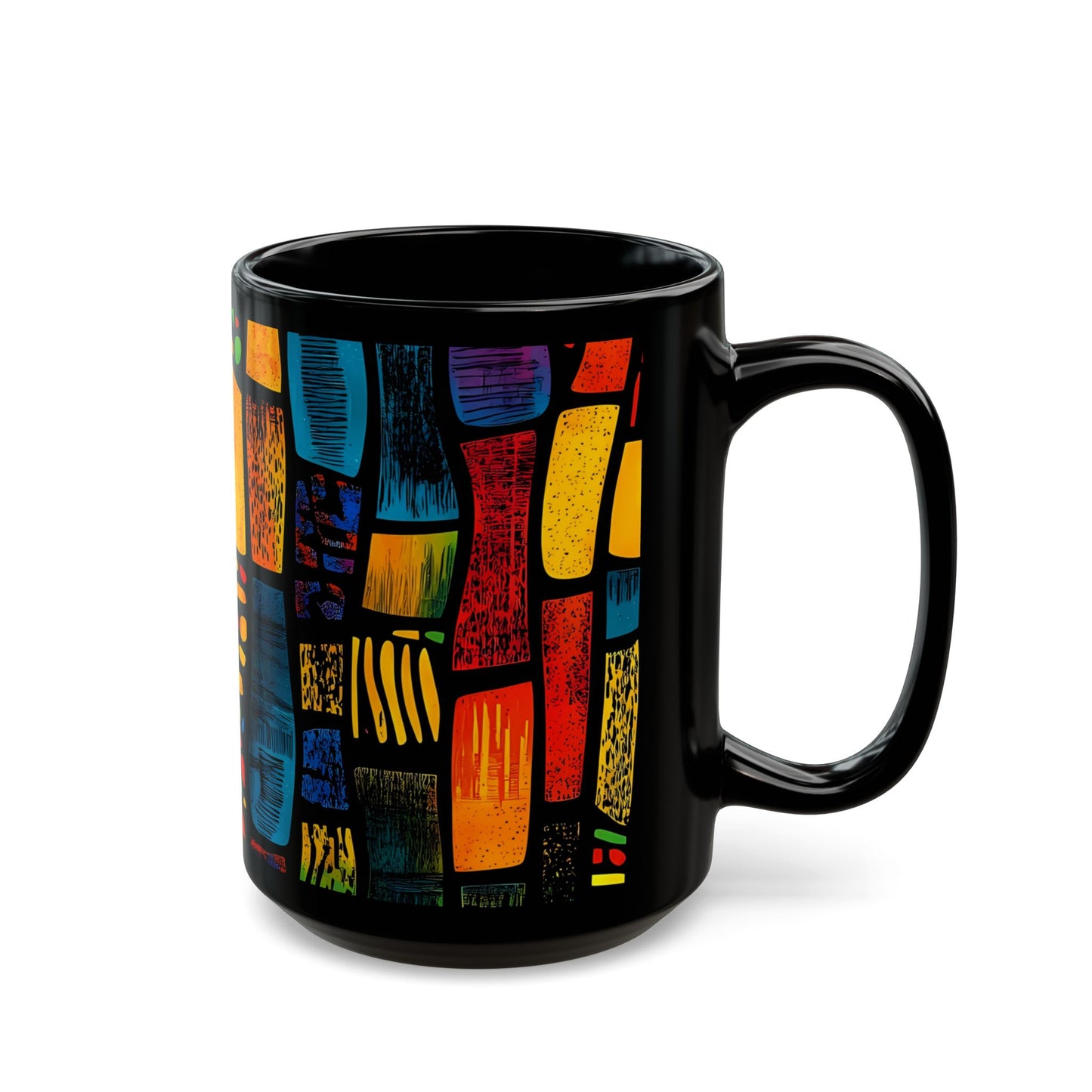 Stained Glass Mug - Black Mug