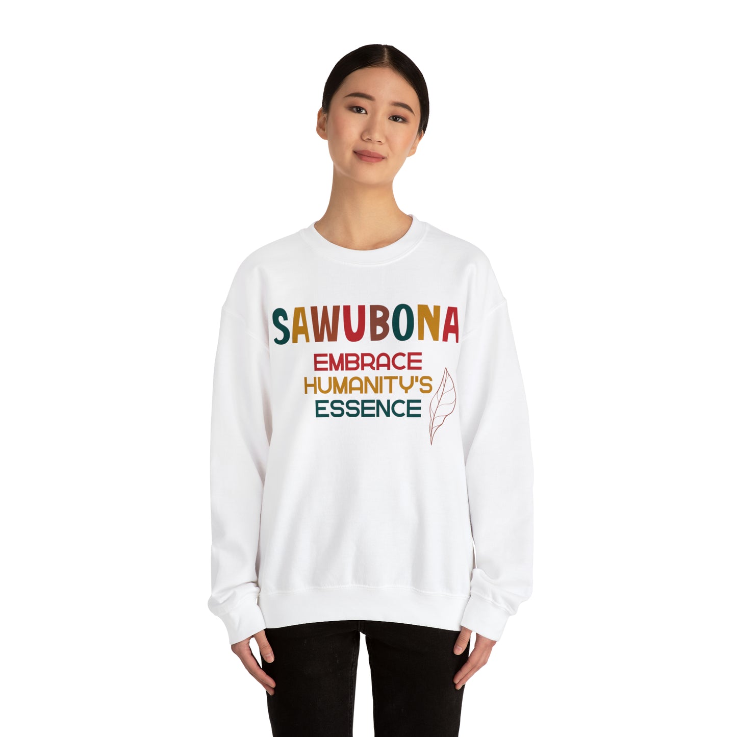 SAWUBONA Humanity's Essence Crewneck Sweatshirt