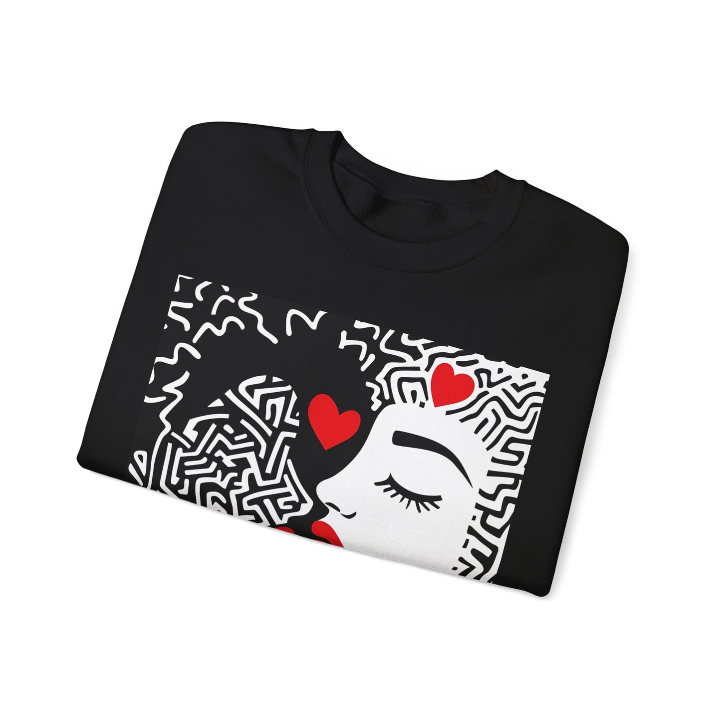 Labyrinth of Love Crewneck Sweatshirt - Couples Gift, Valentine's Day