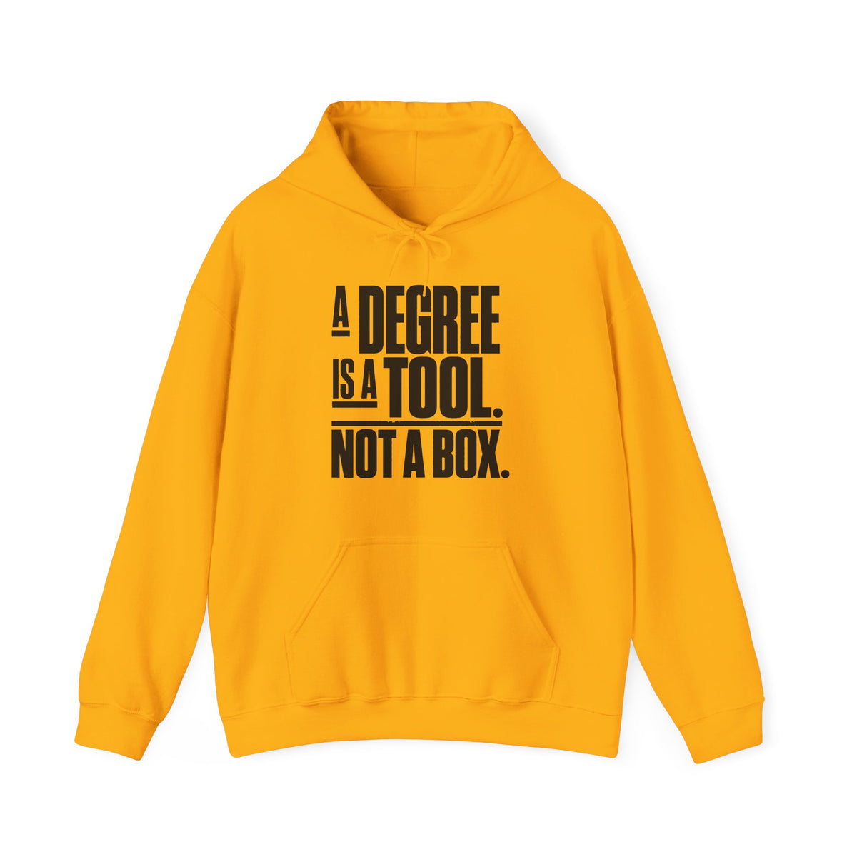 “A Degree Is a Tool, Not a Box” Inspirational Hoodie