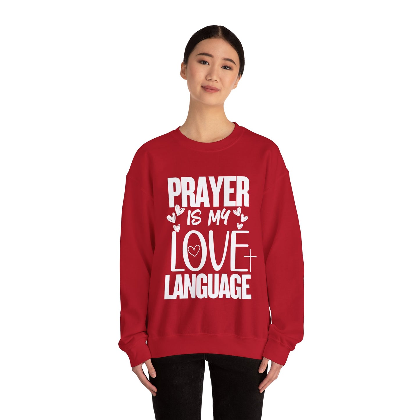 Prayer Language Crewneck Sweatshirt | Religious Valentine Gift