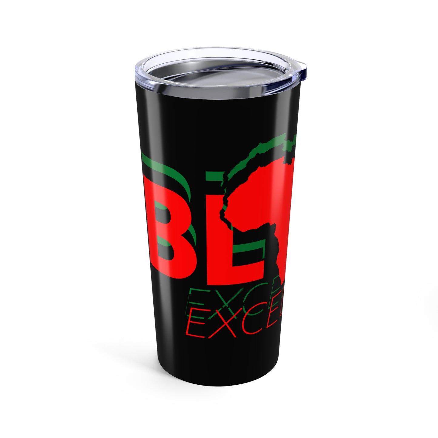 Black Excellence Afrocentric Tumbler - Black