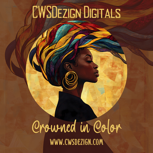 Crowned in Color: Afrocentric Portrait Art Prints