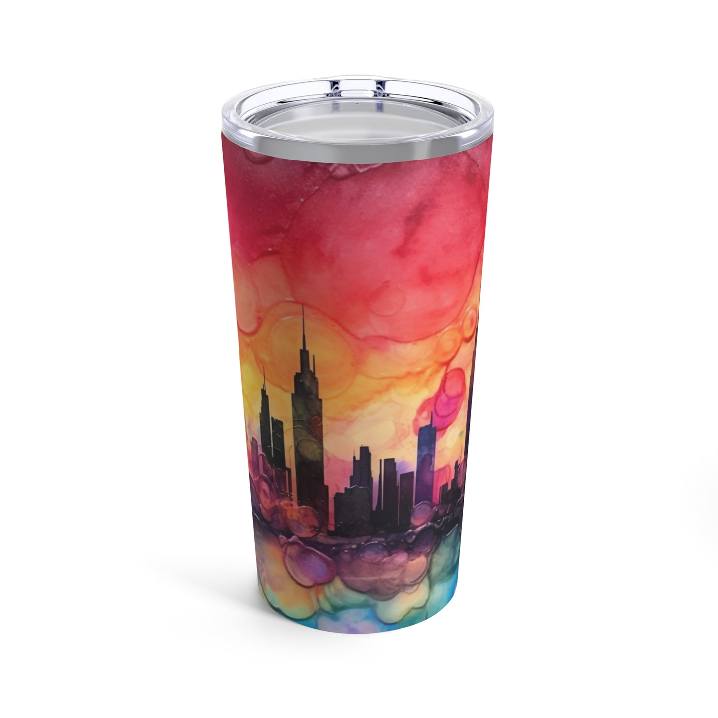 CitiScapes Alcohol Ink Tumbler