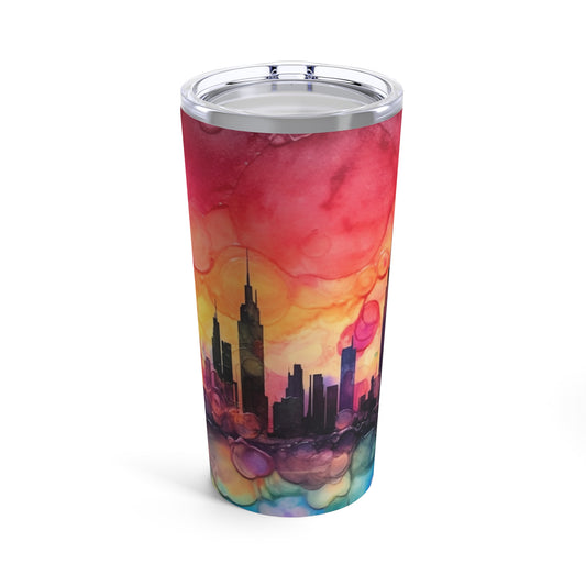 CitiScapes Alcohol Ink Tumbler