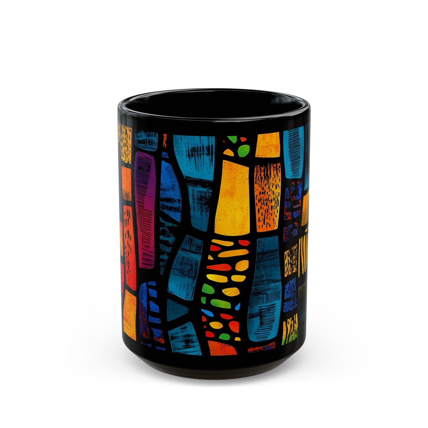 Stained Glass Mug - Black Mug