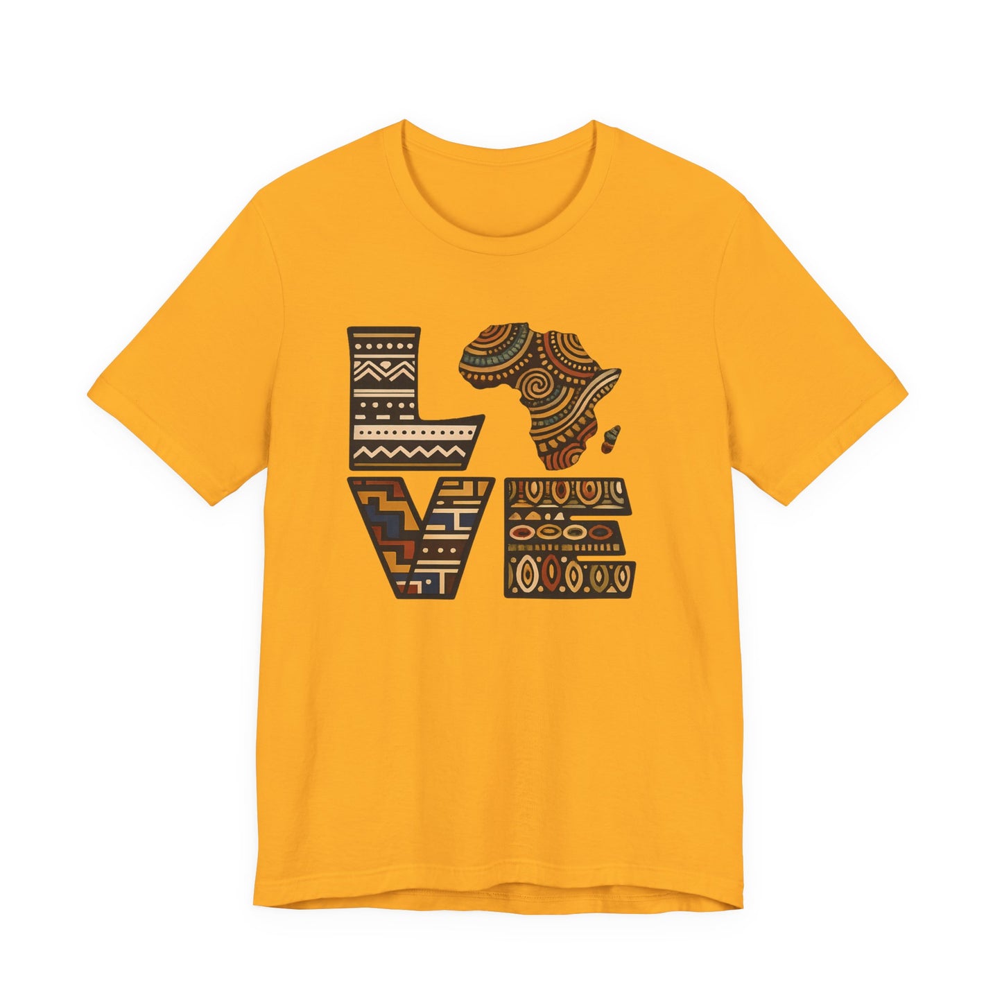 Love Africa T-Shirt — Tribal Pattern Africa Heart Tee