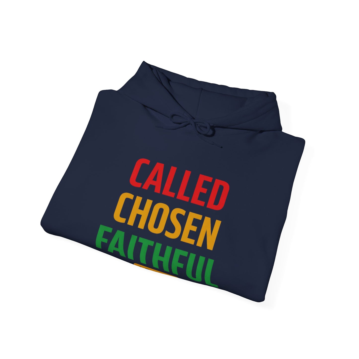 Called Chosen Faithful Hoodie — 1 Peter 2:9 Christian Faith Sweatshirt