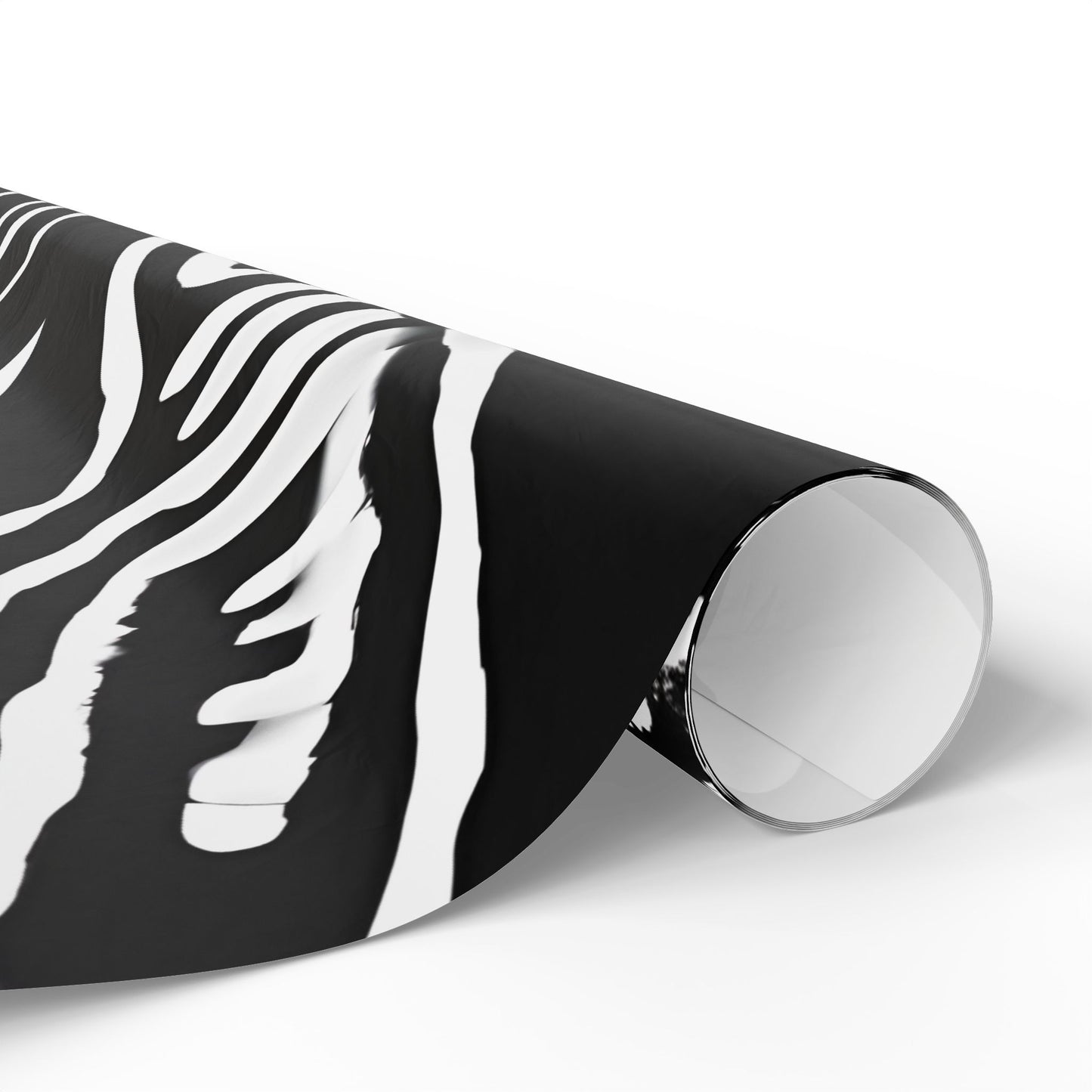 Bold Abstract Black & White Wrapping Paper – Tribal Line Art