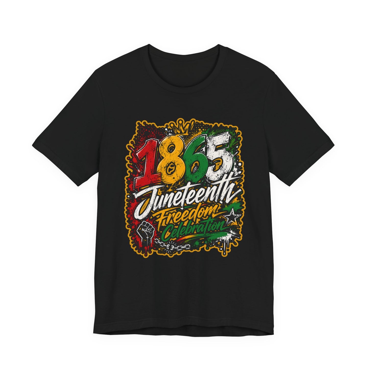 Juneteenth 1865 Freedom Celebration Graphic T-Shirt