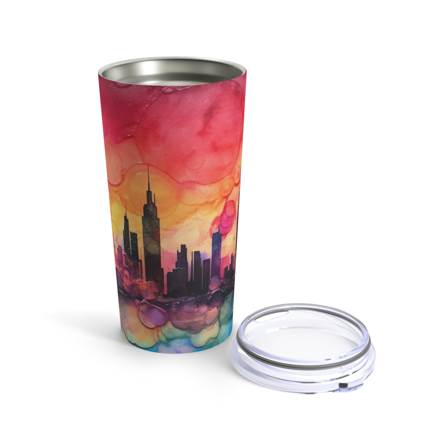 CitiScapes Alcohol Ink Tumbler