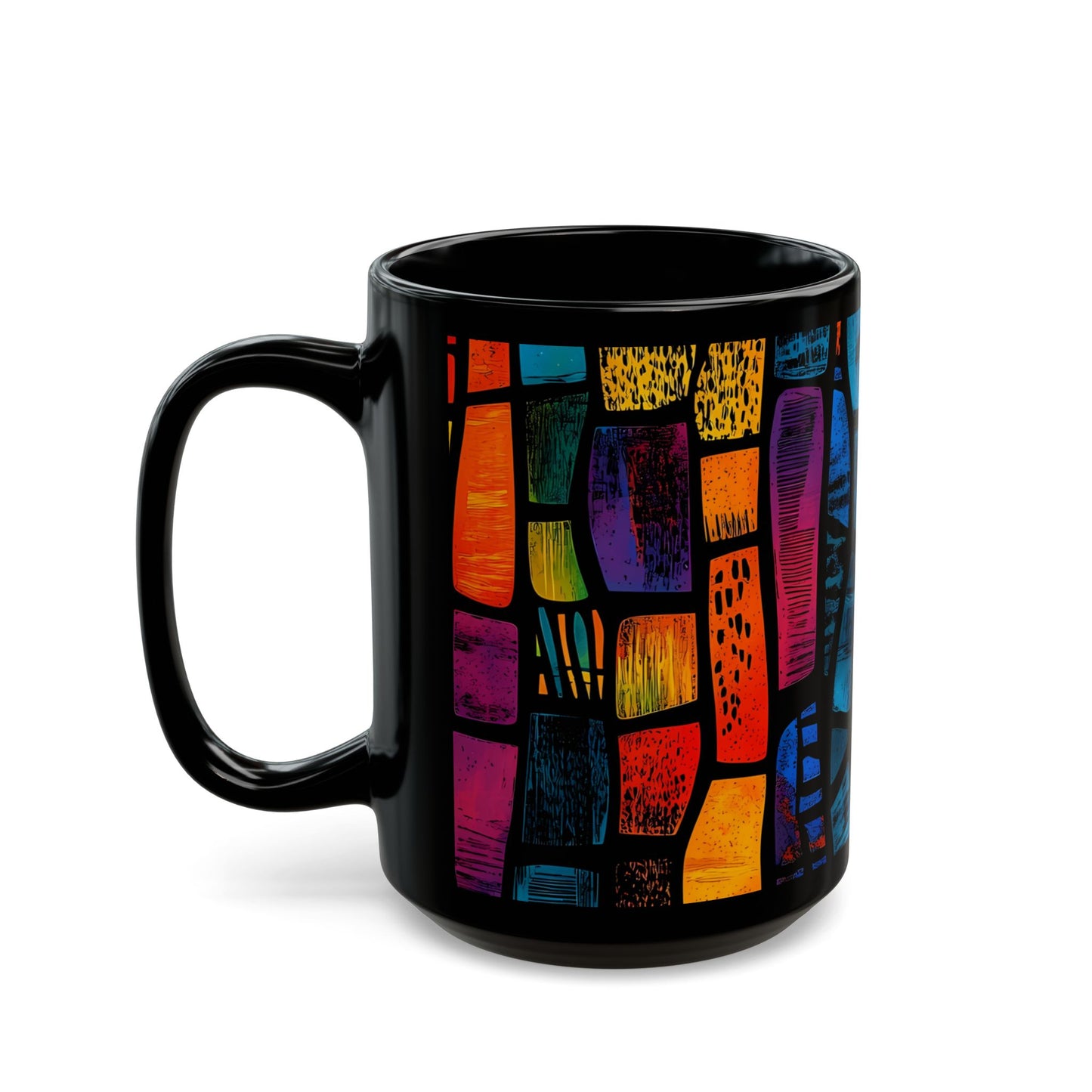 Stained Glass Mug - Black Mug