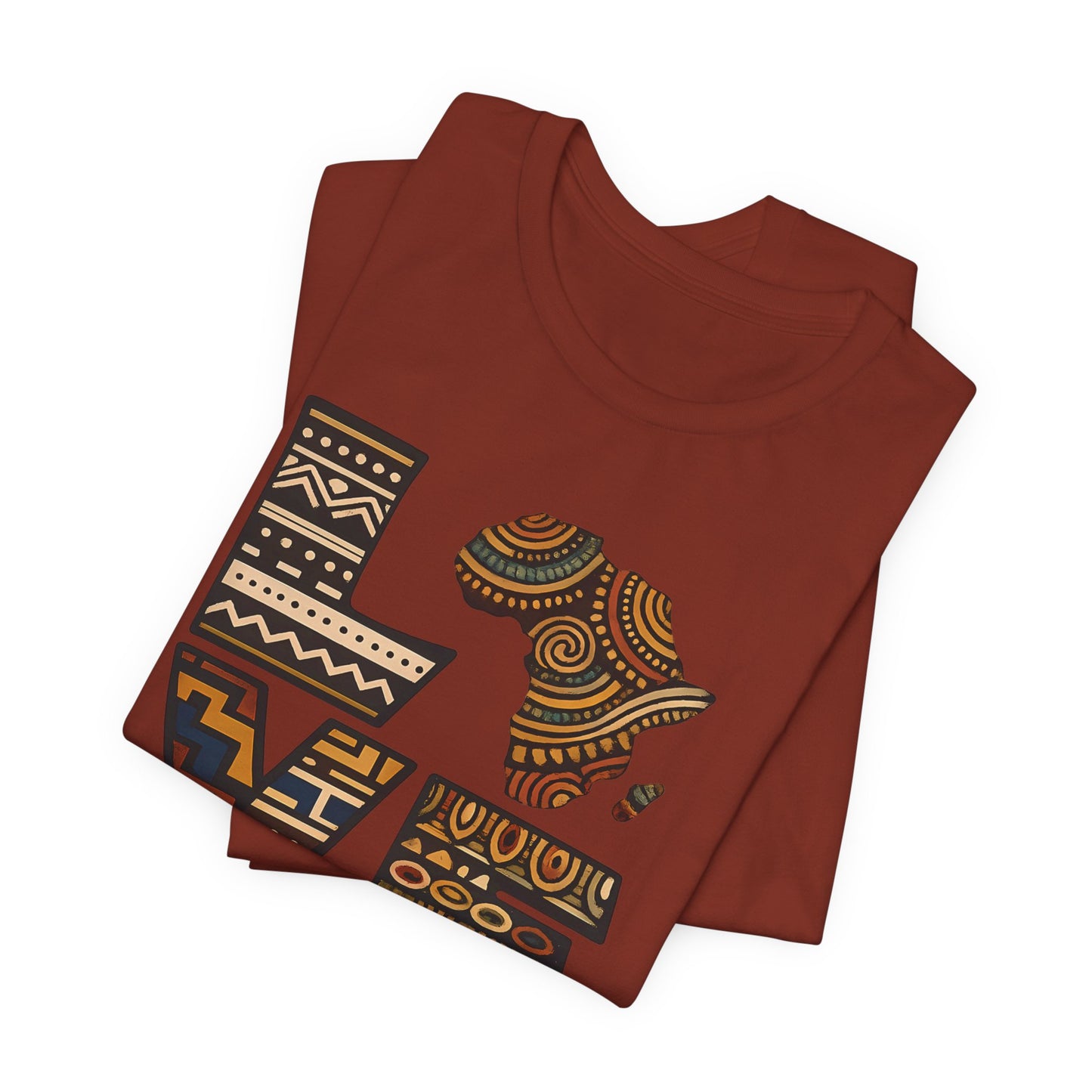 Love Africa T-Shirt — Tribal Pattern Africa Heart Tee