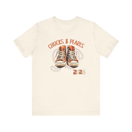 Earthy Chucks & Pearls Tee