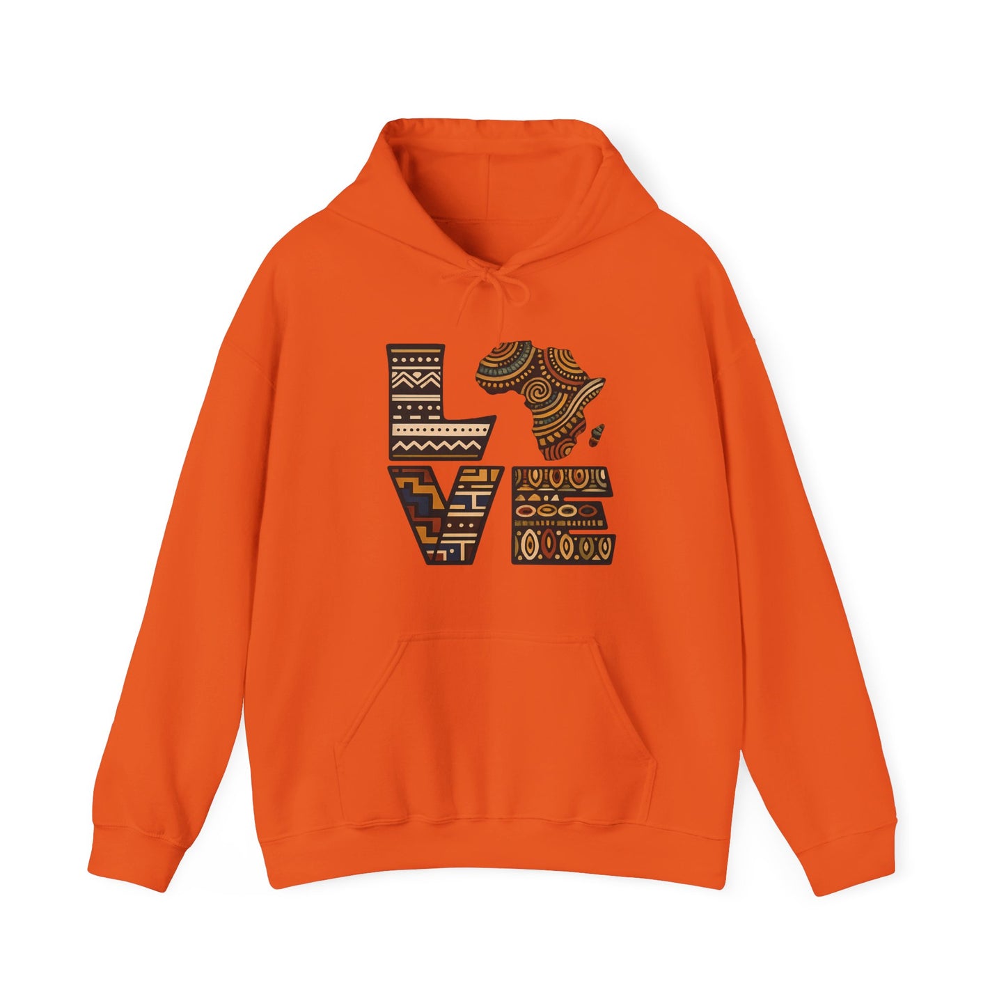 Love Africa Hoodie — African Print LOVE Graphic Sweatshirt