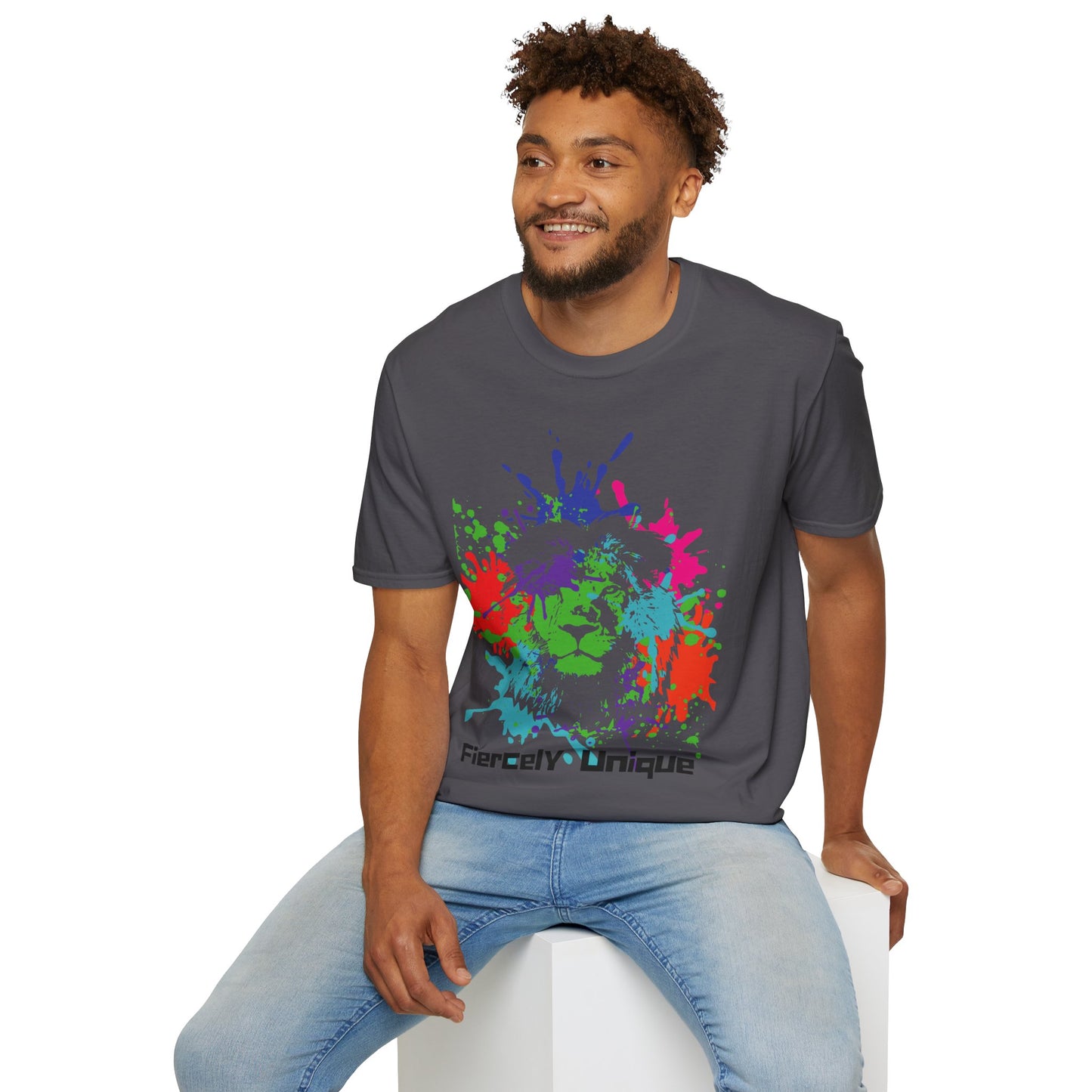 Fiercely Unique Lion T-Shirt - Christian Empowerment