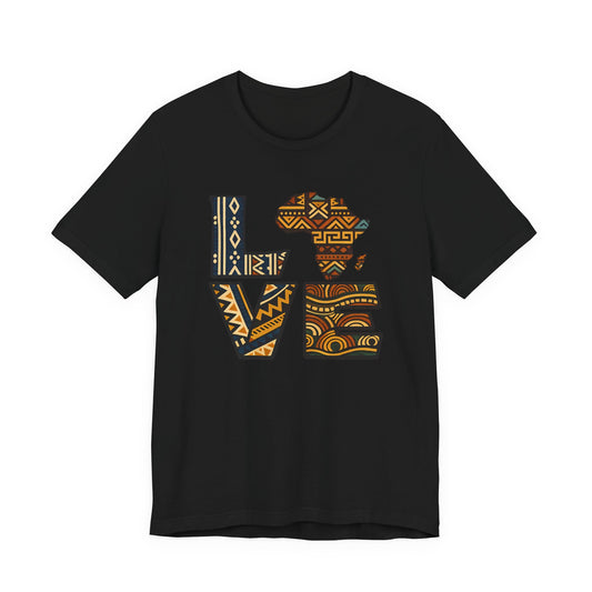 Love Africa T-Shirt — Tribal Pattern Africa Heart Tee