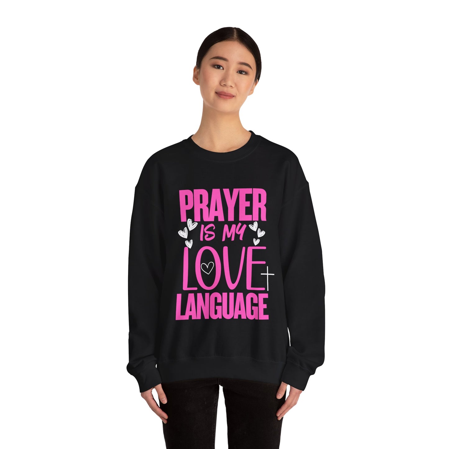 Prayer Language Crewneck Sweatshirt | Religious Valentine Gift