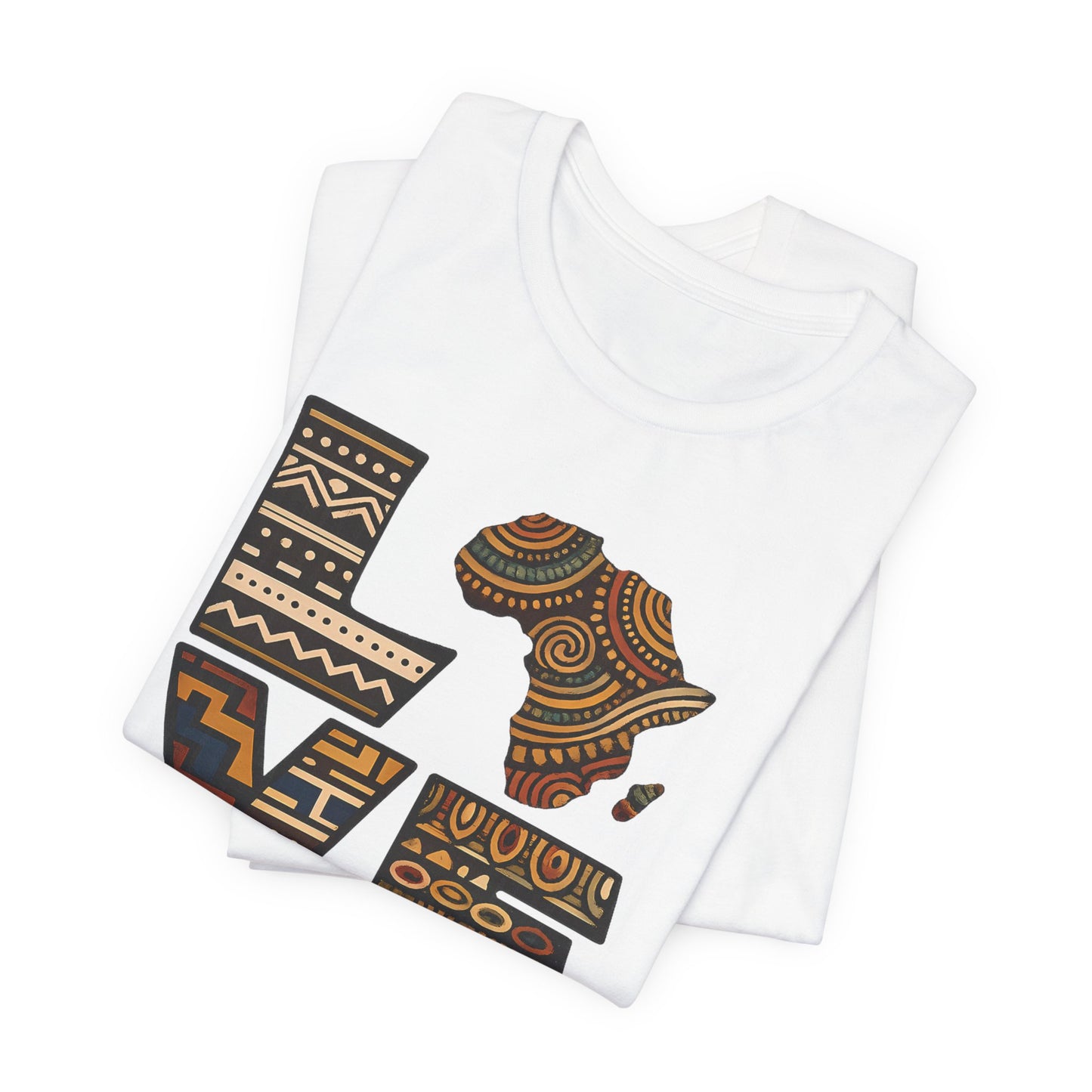 Love Africa T-Shirt — Tribal Pattern Africa Heart Tee