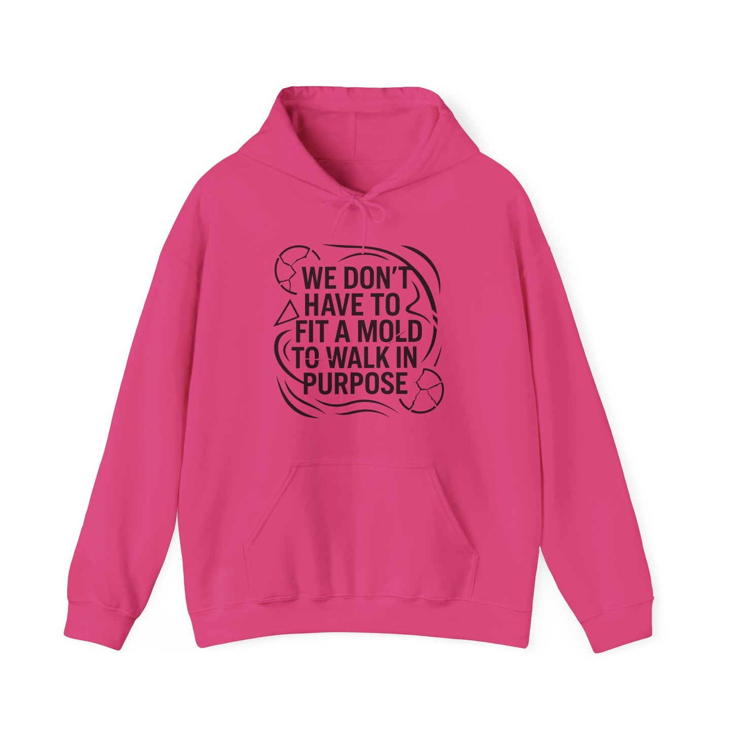 Purposeful Walk Unisex Hooded Sweatshirt, Inspirational Hoodie, Gift for Her, Motivational Sweatshirt, Cozy Pullover