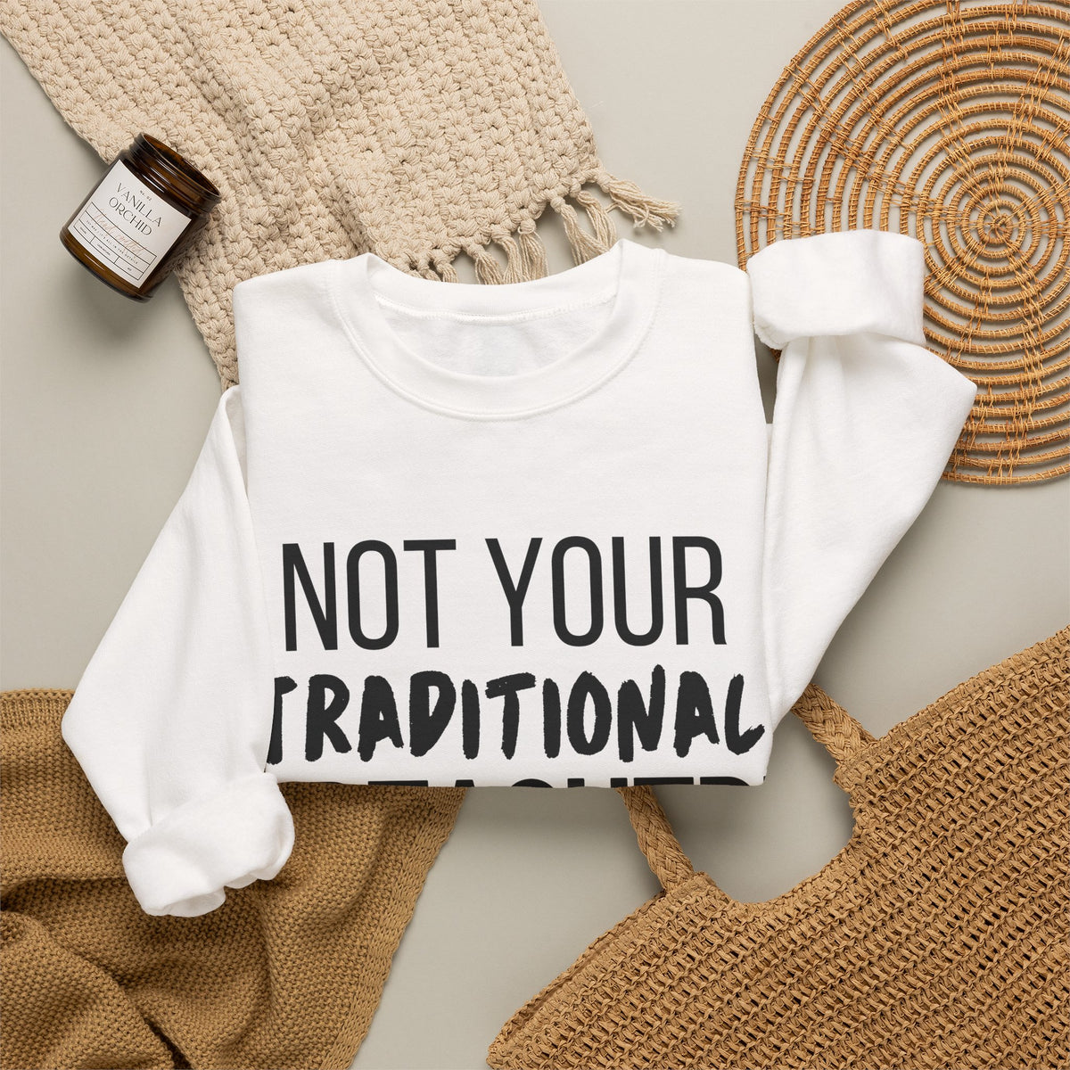 Not Your Traditional Preacher Sweatshirt — Christian Faith Crewneck