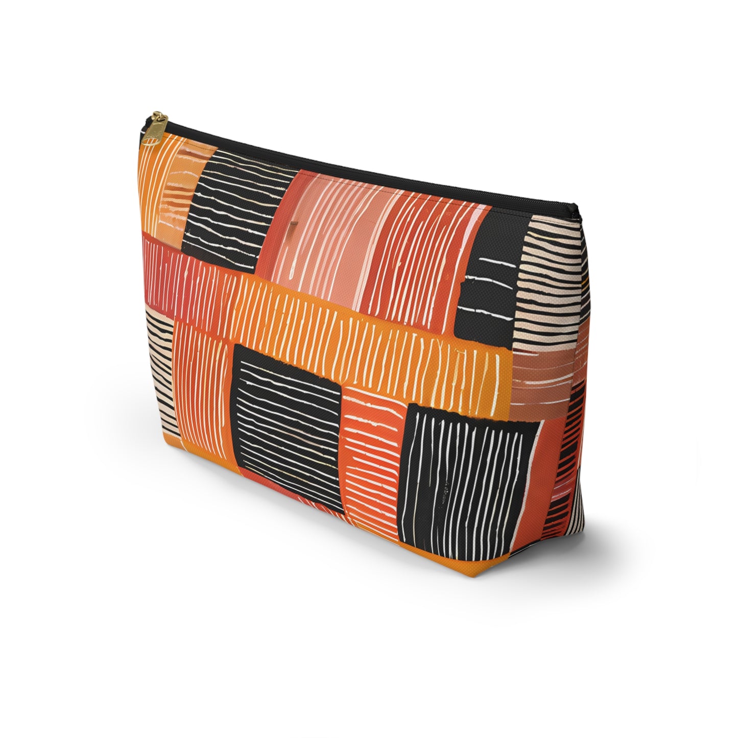 Bold Multicolor Patchwork Pouch