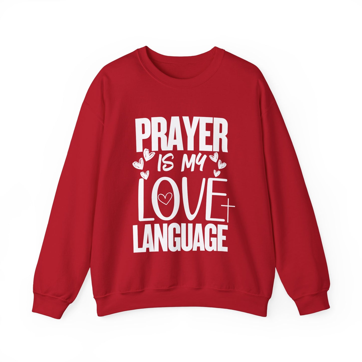 Prayer Language Crewneck Sweatshirt | Religious Valentine Gift