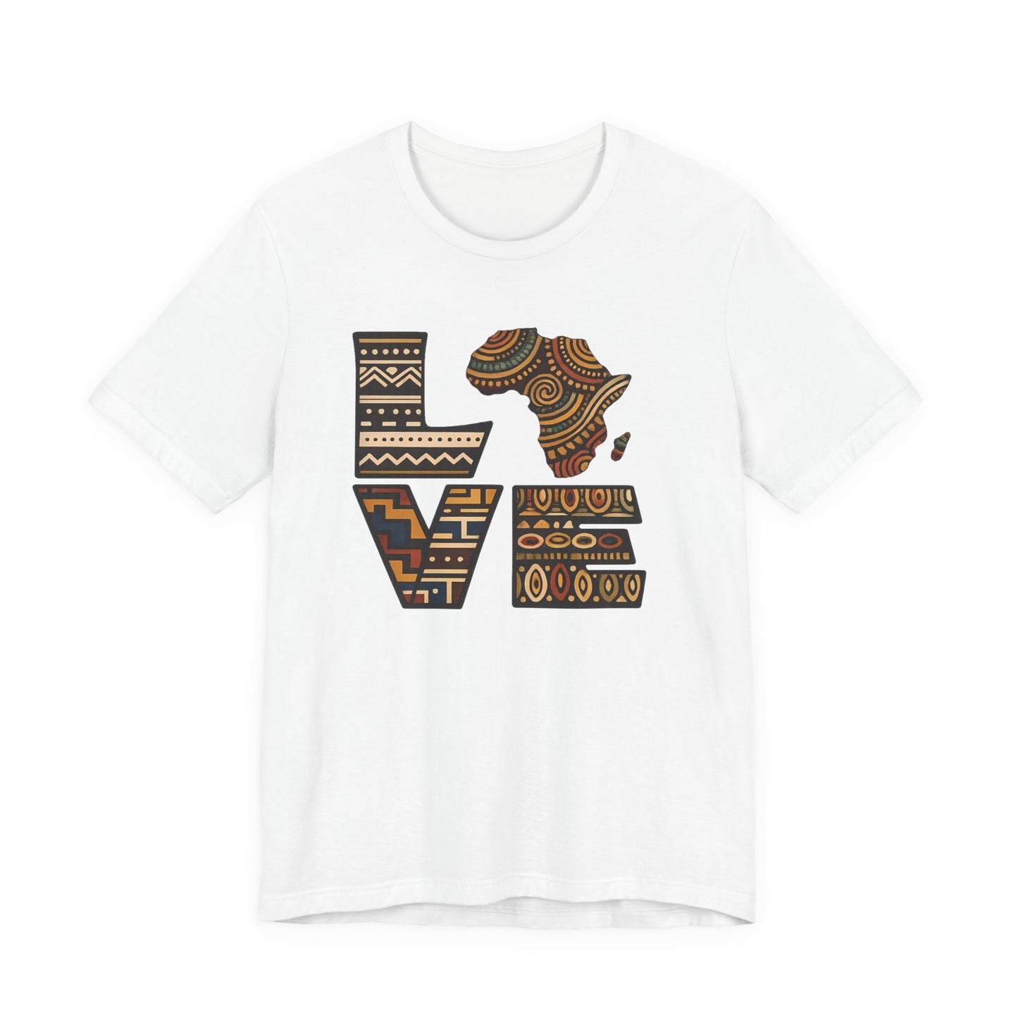 Love Africa T-Shirt — Tribal Pattern Africa Heart Tee
