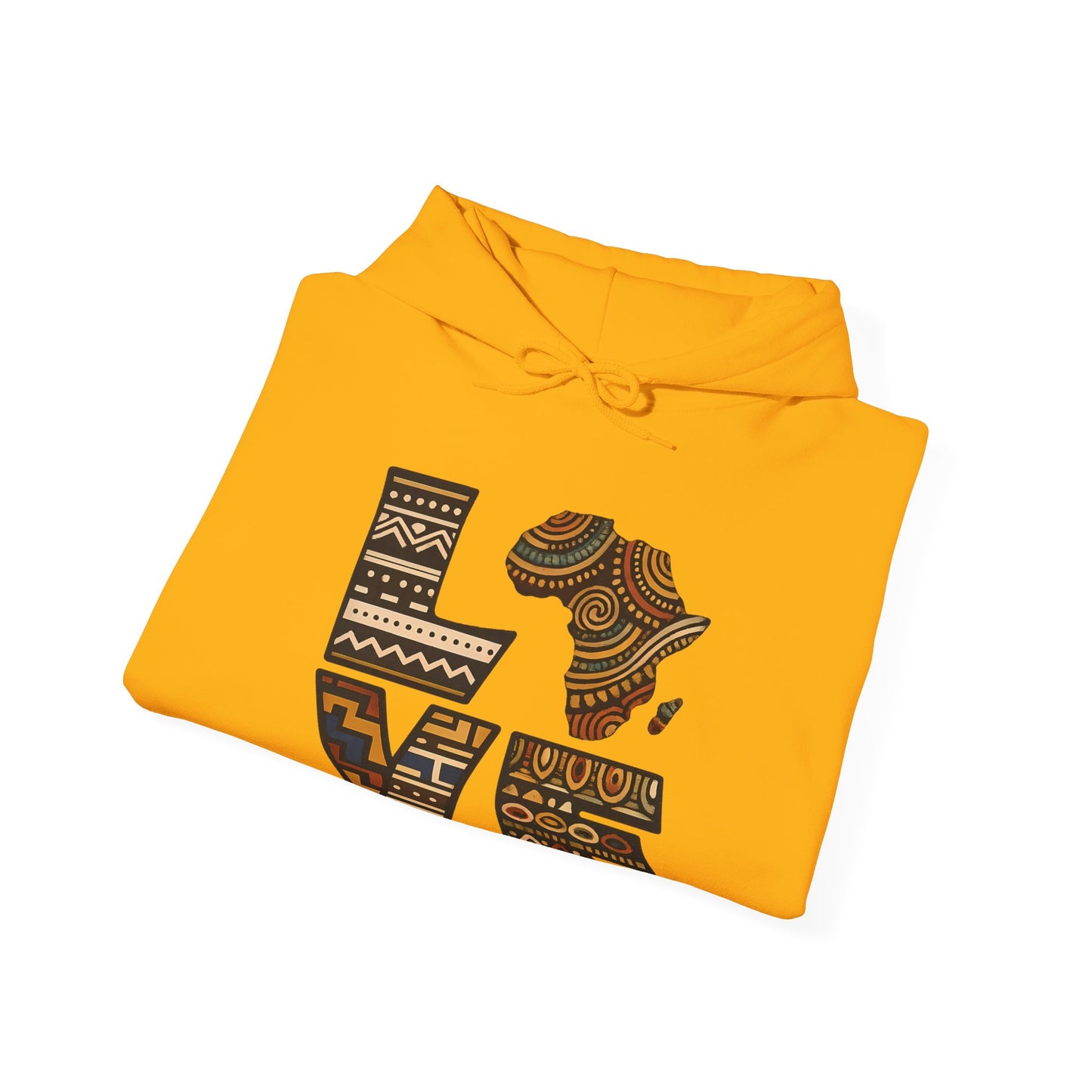 Love Africa Hoodie — African Print LOVE Graphic Sweatshirt