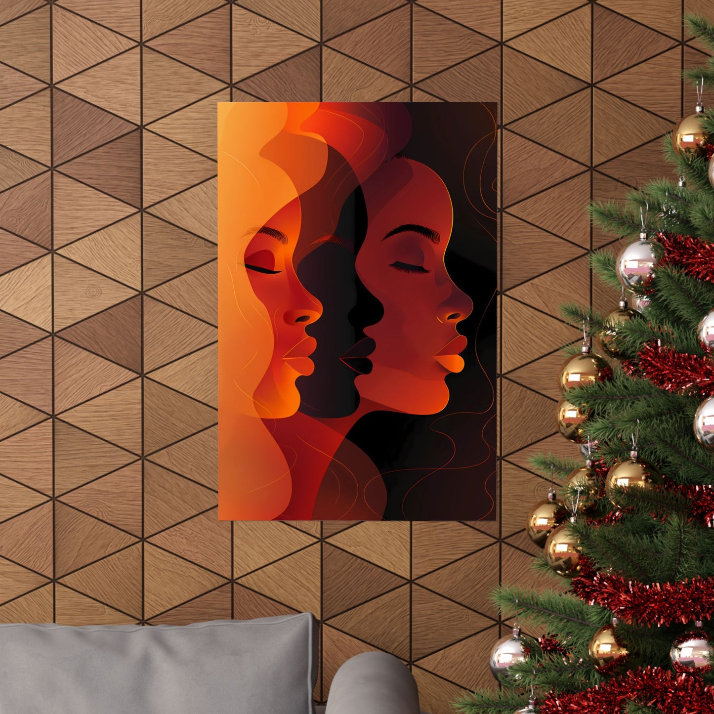 Bold Melanin Expressions: Afrocentric Abstract Art Celebrating Diversity - Vertical Posters