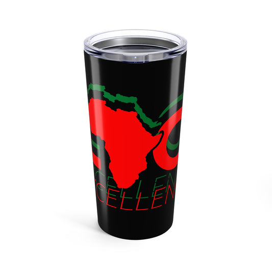 Black Excellence Afrocentric Tumbler - Black