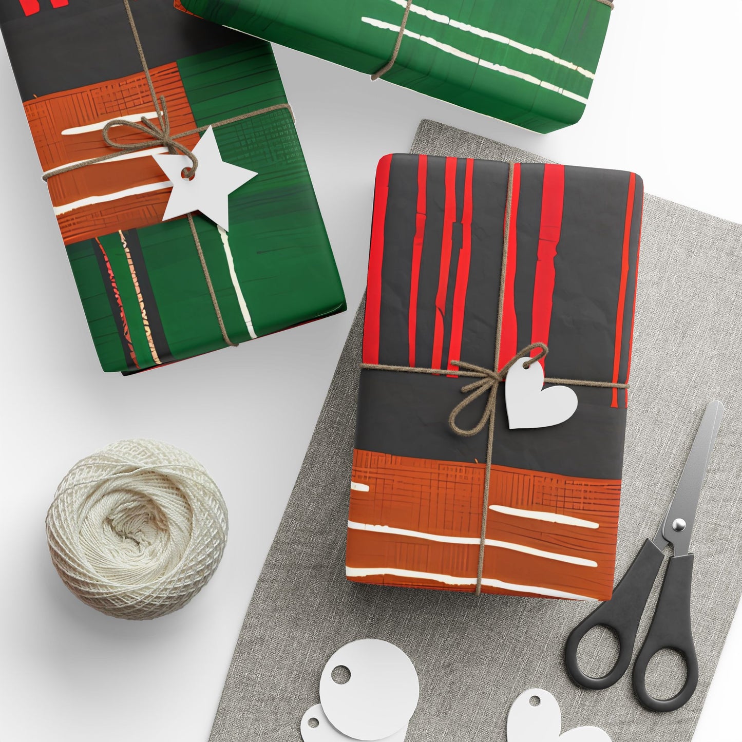 Cultural Kente-Inspired Wrapping Paper