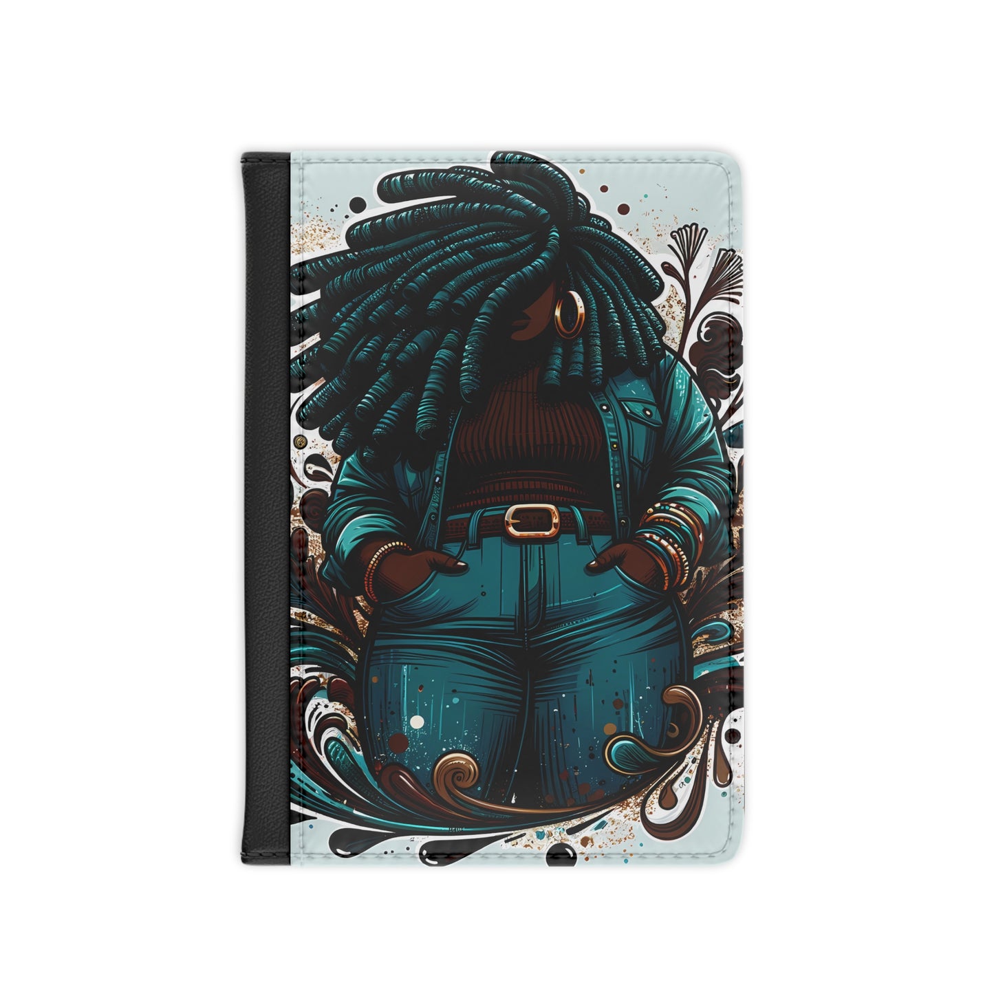 Curvy and Colorful Passport Cover