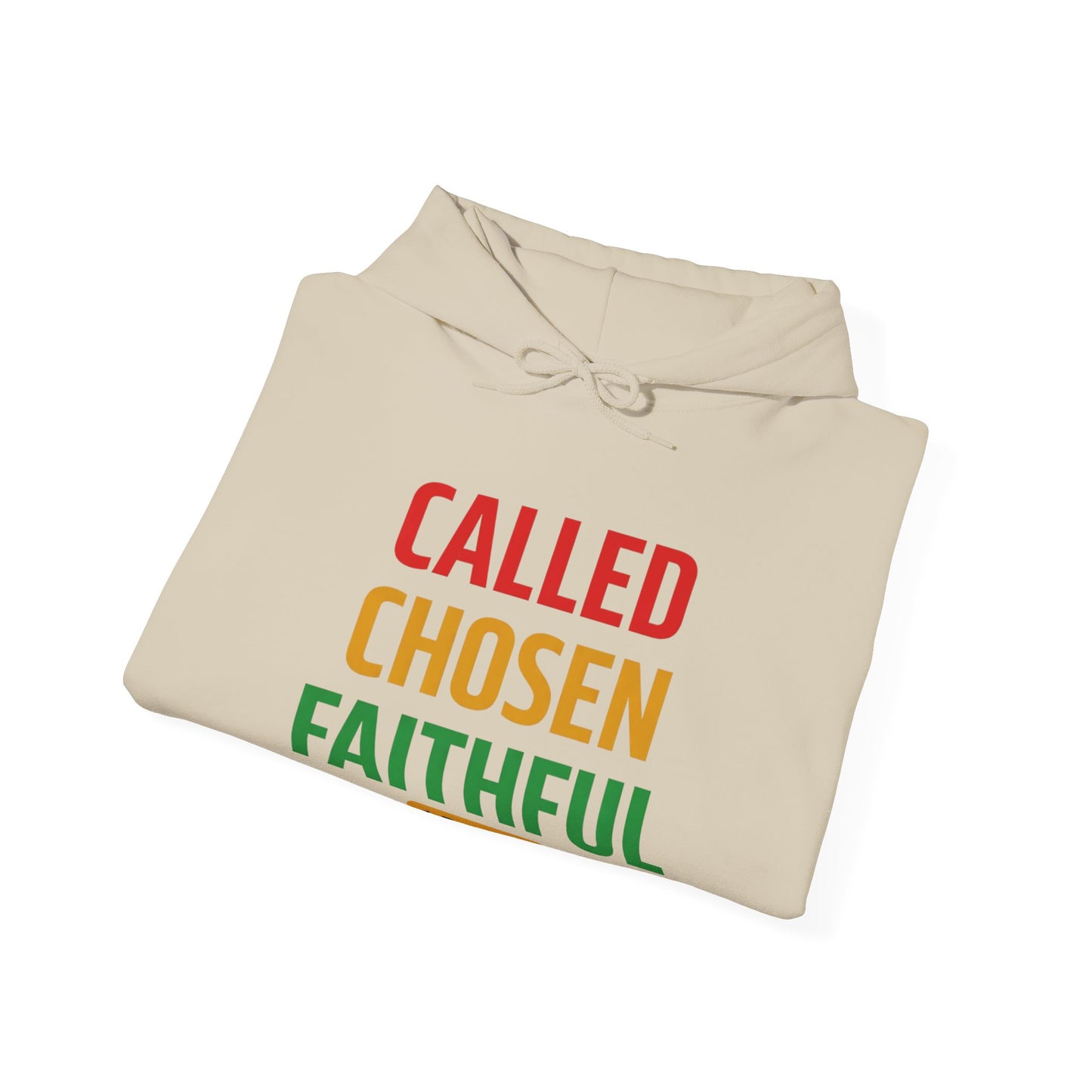 Called Chosen Faithful Hoodie — 1 Peter 2:9 Christian Faith Sweatshirt