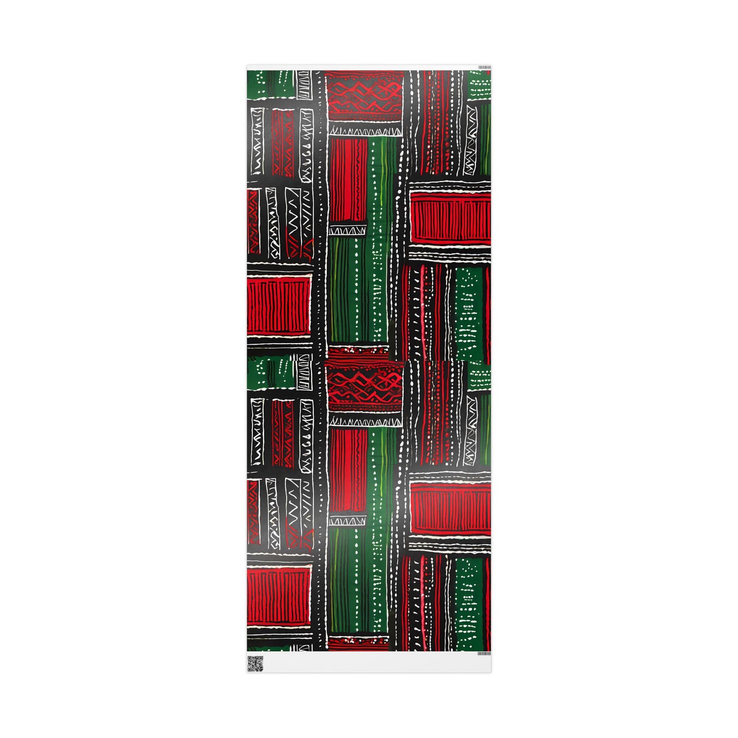 Festive Kente-Inspired Wrapping Paper