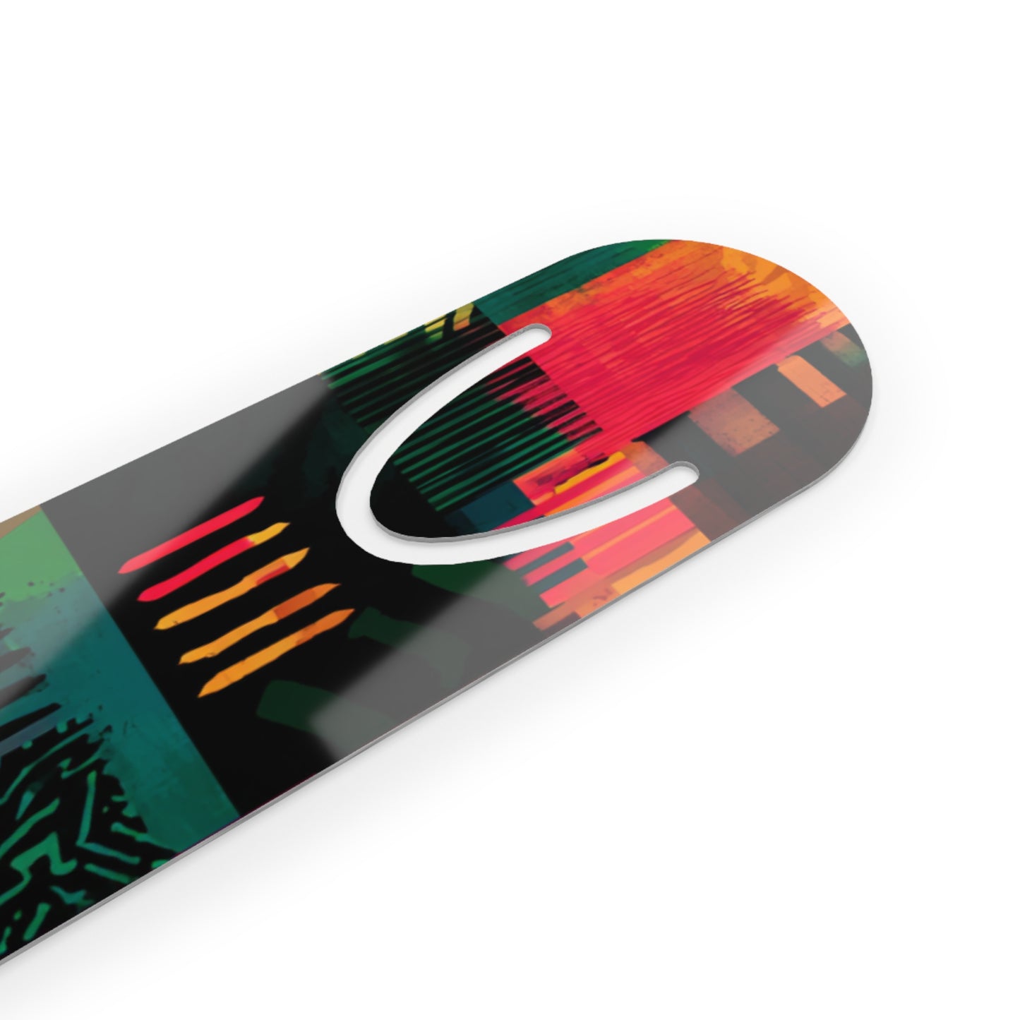 Vibrant Harmony Bookmark – Afrocentric Abstract Geometric Art in Bold Colors