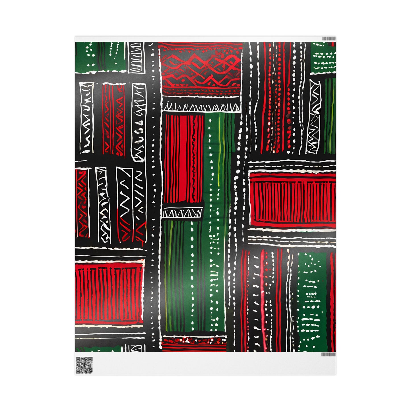 Festive Kente-Inspired Wrapping Paper