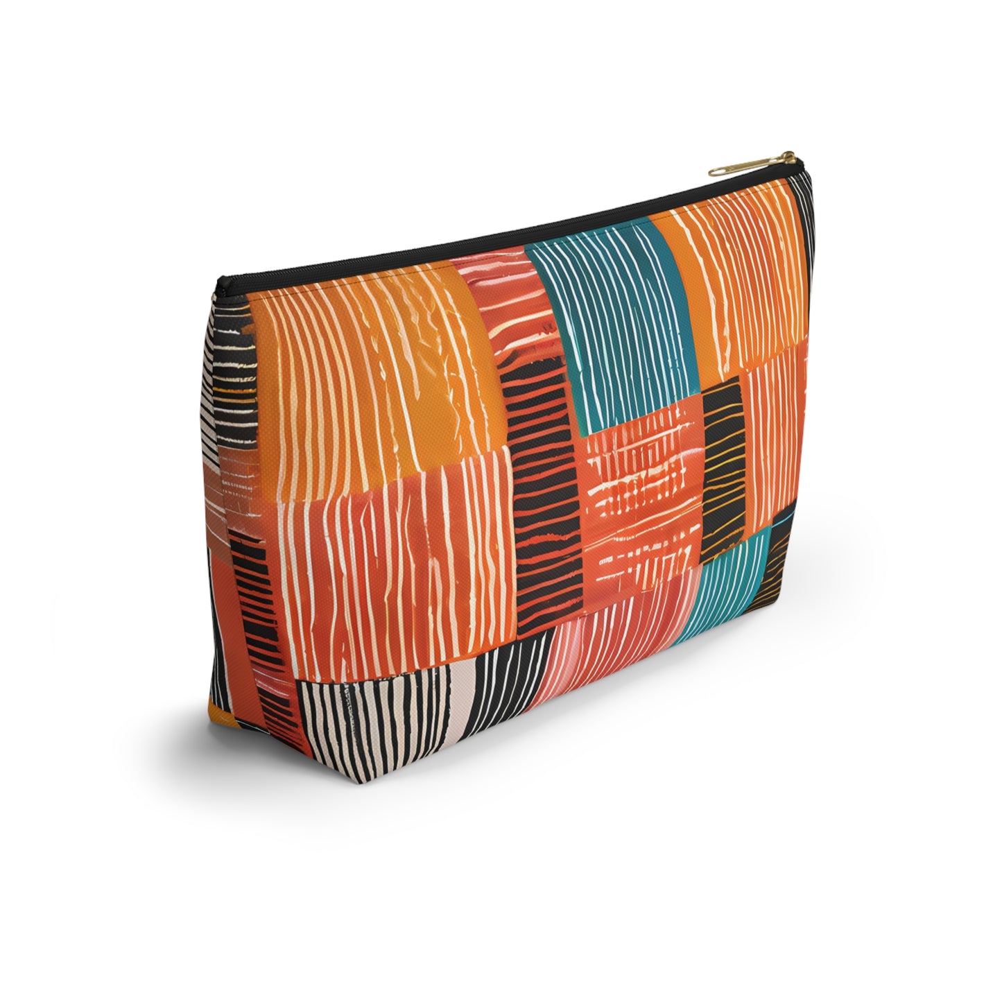 Bold Multicolor Patchwork Pouch