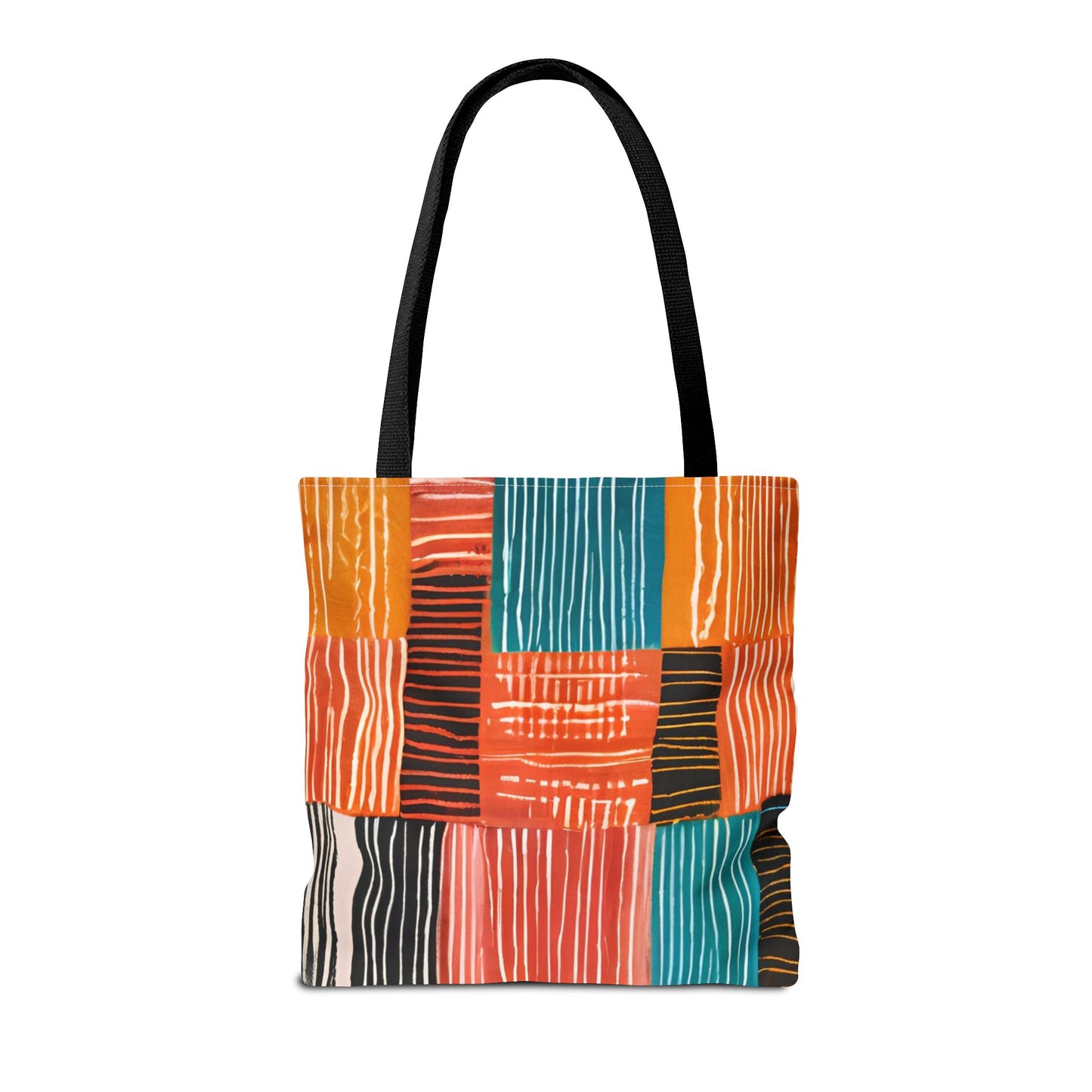 Bold Multicolor Patchwork Tote Bag