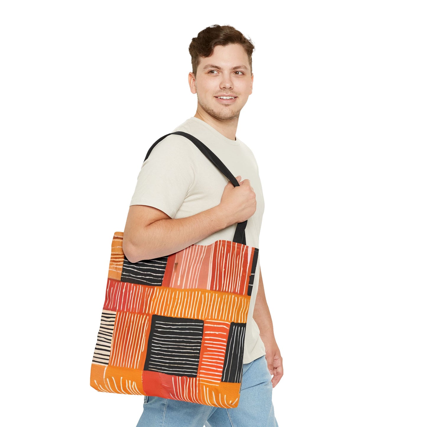 Bold Multicolor Patchwork Tote Bag