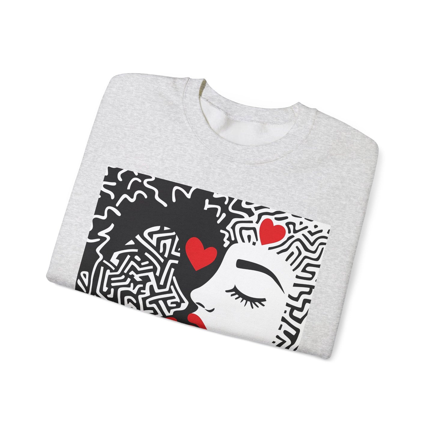 Labyrinth of Love Crewneck Sweatshirt - Couples Gift, Valentine's Day