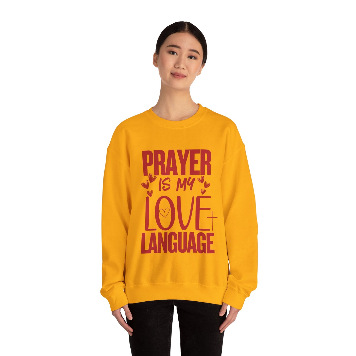 Prayer Language Crewneck Sweatshirt | Religious Valentine Gift